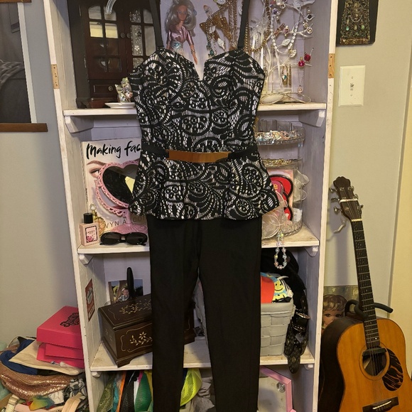 Material Girl for Macys Belted Jumpsuit - Picture 1 of 3